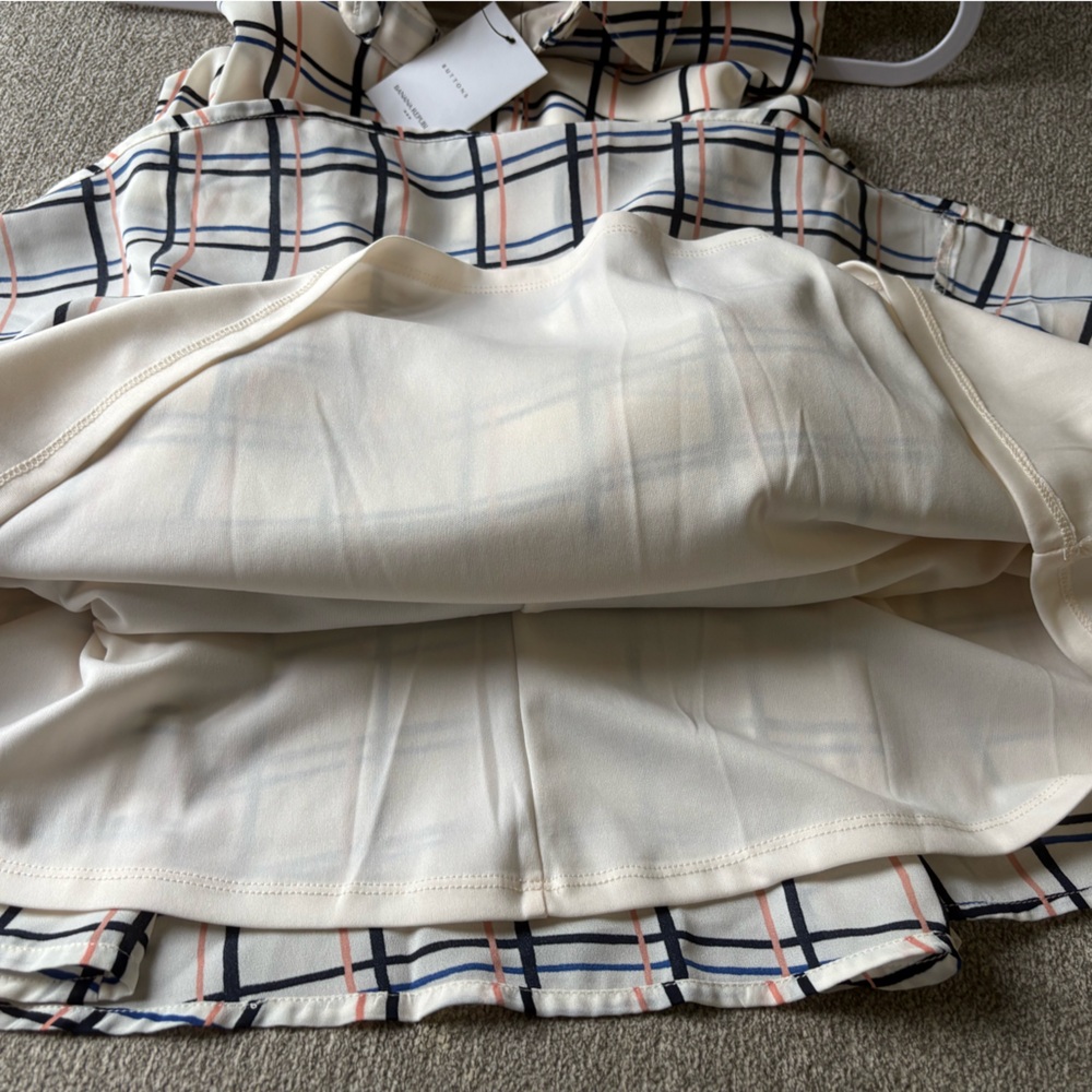 Banana Republic Plaid Sleeveless Belted Shirtdress 8P NWT - Picture 12 of 13